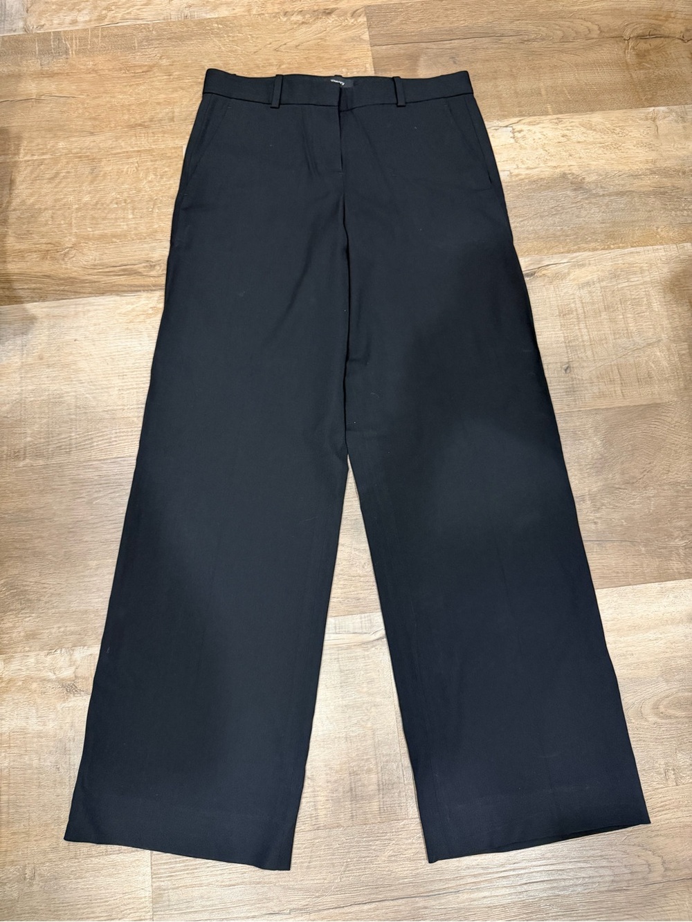 Theory Black Wide-Leg Trousers